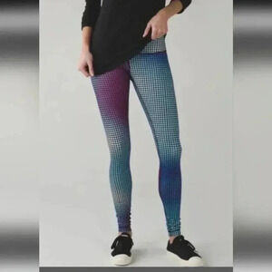 Lululemon Wunder Under Pant III *Full-On Luon in Cosmic Dot White Multi / Black
